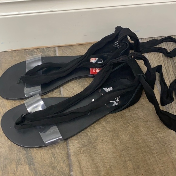 Free people Barcelona wrap sandal size 36.Black - Picture 1 of 13